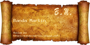 Banda Martin névjegykártya